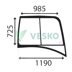 Dešinės Pusės Durų Stiklas (Darinėjamas) 574509 Volvo