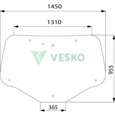 Galinis Stiklas 82030887 New Holland Case