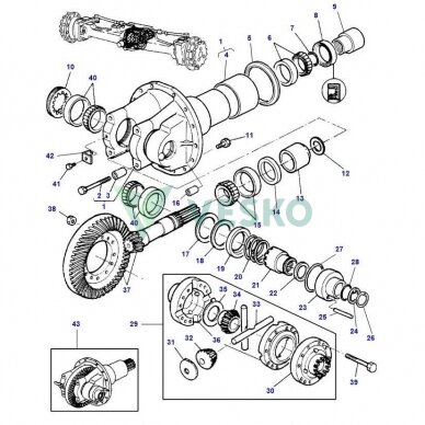 Įvorė 3764215M1 Massey Ferguson 1